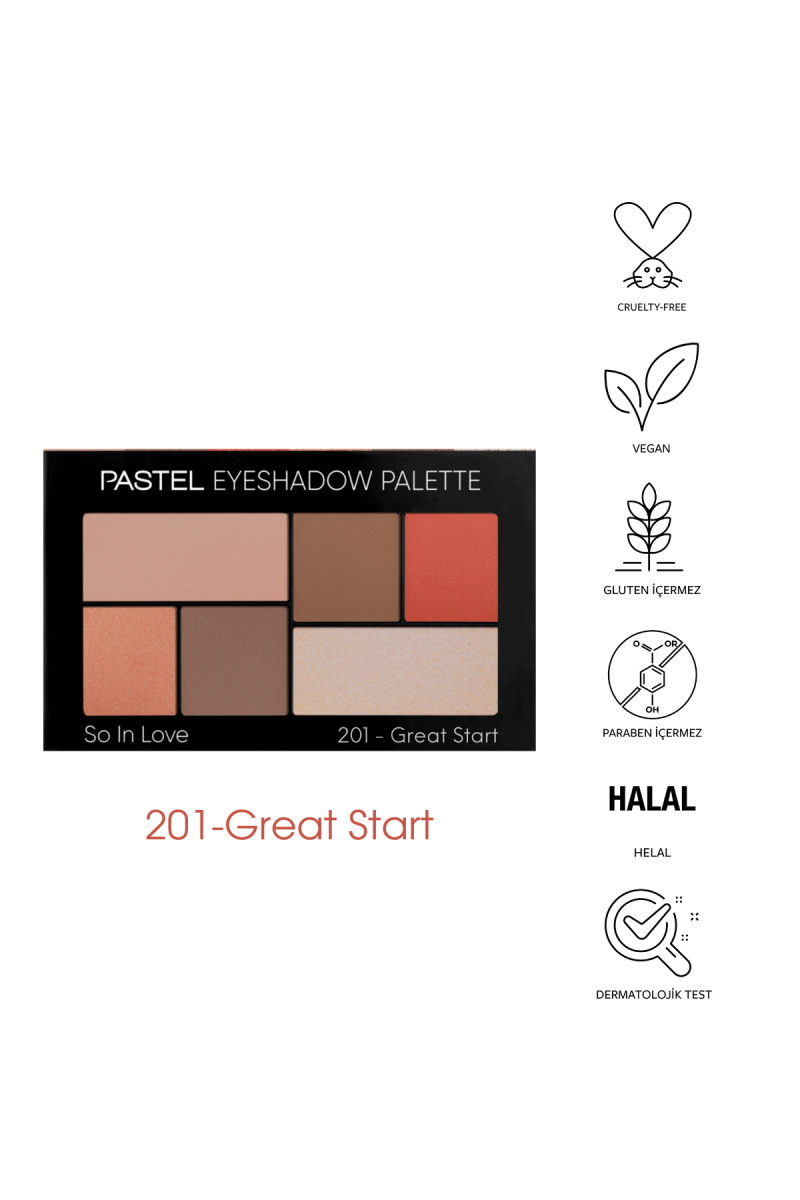 پالت سایه چشم 6 رنگ پاستل Pastel Profashion 6' Li Eyeshadow Palette So In Love