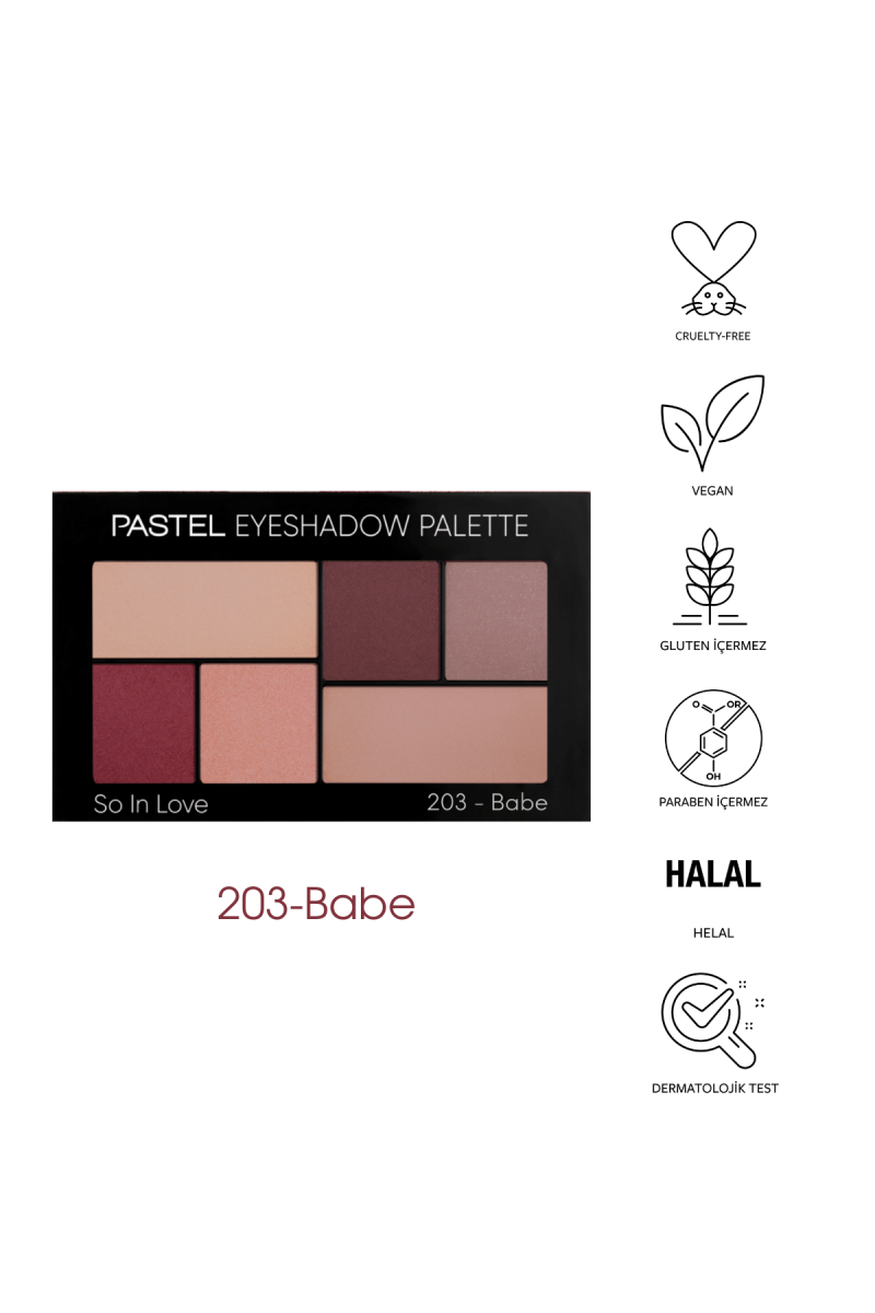 پالت سایه چشم 6 رنگ پاستل Pastel Profashion 6' Li Eyeshadow Palette So In Love