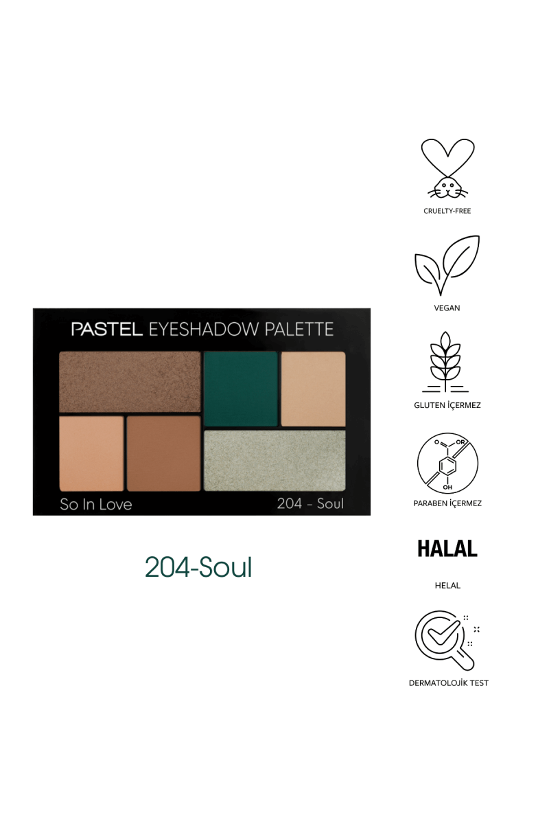 پالت سایه چشم 6 رنگ پاستل Pastel Profashion 6' Li Eyeshadow Palette So In Love